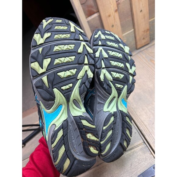 US8.5 ASIC GEL VENTURE 4 Turquoise Gray Running Training Shoes Women - Picture 8 of 9